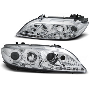 Lampy przód Mazda 6 02-07 CHROM LED + RING LPMA03