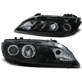 Lampy przód Mazda 6 02-07 BLACK LED + RING LPMA04