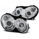 Lampy przód Mercedes CLK W209 02-10 - soczewki CHROM LPME71