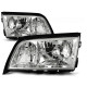 Lampy przód Mercedes C-klasa W202 clear CHROM LPME08
