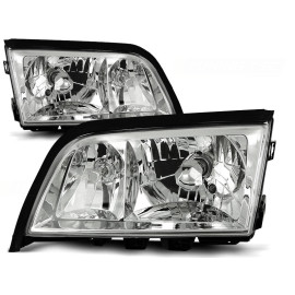 Lampy przód Mercedes C-klasa W202 clear CHROM LPME08