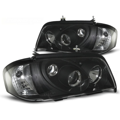 Lampy przód Mercedes C-klasa W202 clear BLACK soczewka LPME11