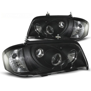 Lampy przód Mercedes C-klasa W202 clear BLACK soczewka LPME11