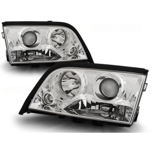 Lampy przód Mercedes C-klasa W202 clear CHROM soczewka LPME41