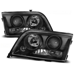 Lampy przód Mercedes C-klasa W202 clear BLACK soczewka LPME42