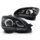 Lampy przód Mercedes C-klasa W204 07-10 BLACK LED diodowe LPME89
