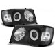 Lampy przód Mercedes E-klasa W124 85-93 clear BLACK soczewki LPME06