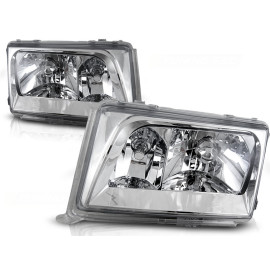 Lampy przód Mercedes E-klasa W124 85-93 clear CHROM LPME25