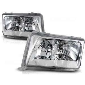 Lampy przód Mercedes E-klasa W124 85-93 clear CHROM LPME25