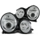 Lampy przód Mercedes E-klasa W210 99-02 CHROM Angel Eyes soczewki LPME31