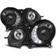 Lampy przód Mercedes E-klasa W211 06-09 BLACK LED - diodowe LPME60