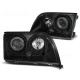 Lampy przód Mercedes S-klasa W140 92-98 BLACK soczewkowe LPME44