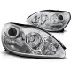 Lampy przód Mercedes S-klasa W220 98-02 CHROM soczewkowe H7 DEPO LPME79