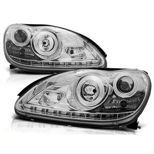 Lampy przód Mercedes S-klasa W220 98-05 CHROM LED diodowe LPME51