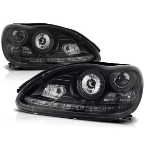 Lampy przód Mercedes S-klasa W220 98-05 BLACK diodowe LPME52
