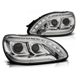 Lampy przód Mercedes S-klasa W220 CHROM LED diodowe LPME96