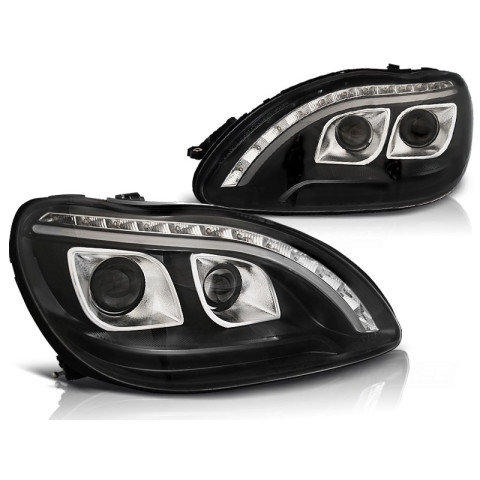 Lampy przód Mercedes S-klasa W220 BLACK LED diodowe LPME97