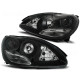 Lampy przód Mercedes S-klasa W220 98-05 BLACK H7 soczewkowe LPME66