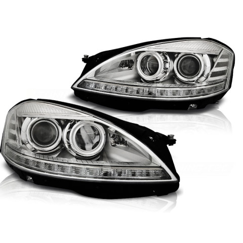 Lampy przód Mercedes S-klasa W221 Xenon LED diodowe LPME83