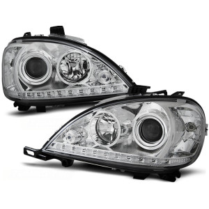 Lampy przód Mercedes M-klasa W163 ML CHROM LED H7 LPME54