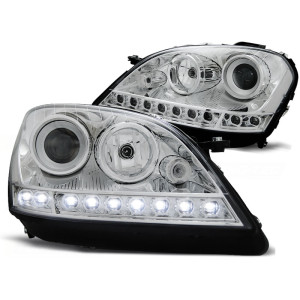Lampy przód Mercedes M-klasa W164 ML CHROM LED diodowe H7 LPME63 DEPO
