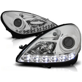 Lampy przód Mercedes SLK 04-11 - diodowe CHROM LED - LPME37