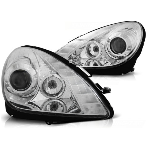 Lampy przód Mercedes SLK 04-11 - DayLine CHROM LED LPME77
