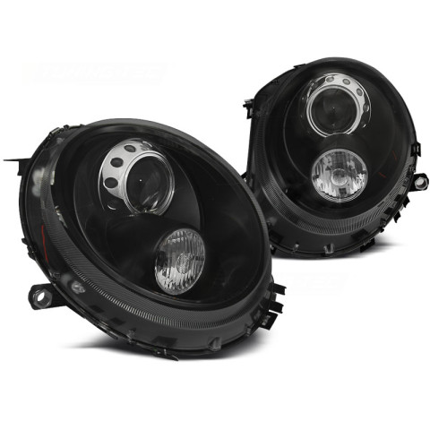 Lampy przód MINI COOPER 06-14 BLACK - czarne LPMC11