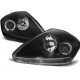 Lampy przód Mitsubishi Eclipse 00-05 clear Angel Eyes BLACK ringi LPMI06