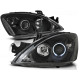 Lampy przód Mitsubishi Lancer 7 clear Angel Eyes BLACK ringi LPMI12