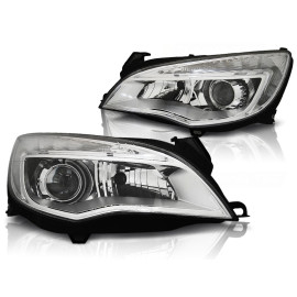 Lampy przód Opel Astra J 2010- CHROM DRL do jazdy dziennej LPOP98 DEPO