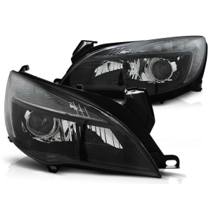 Lampy przód Opel Astra J 2010- BLACK DRL do jazdy dziennej LPOP99 DEPO