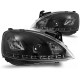 Lampy przód Opel Corsa C - diodowe BLACK LED - LPOP44