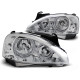 Lampy przód Opel Corsa C clearglass CHROM Angel Eyes LPOP92 DEPO