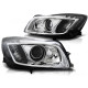 Lampy przód Opel Insignia 08-12 Chrom LED diodowe DRL Jazdy Dziennej LPOP96