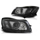 Lampy przód Opel Insignia 08-12 Black LED diodowe DRL Jazdy Dziennej LPOP97