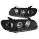Lampy przód Opel Omega B clear Angel Eyes BLACK soczewka ringi LPOP36