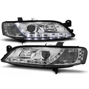 Lampy przód Opel Vectra B 95-98 - diodowe CHROM LED LPOP53