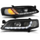 Lampy przód Opel Vectra B 95-98 BLACK kierunkowskazy diodowe LED LPOP74
