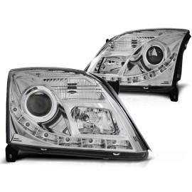 Lampy przód Opel Vectra C 02-05 diodowe CHROM LED LPOP75