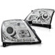 Lampy przód Opel Vectra C 02-05 DAYLINE CHROM DRL jazdy dziennej LPOP77