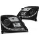 Lampy przód Opel Vectra C 02-05 BLACK XENON D2S DRL LED dzienne LPOP80
