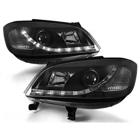 Lampy przód Opel Zafira - BLACK LED - diodowe LPOP42