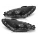 Lampy przód Peugeot 206 - diodowe BLACK LED - LPPE19