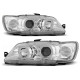 Lampy przód Peugeot 306 93-97 clear Angel Eyes CHROM soczewka ringi LPPE08