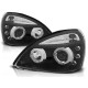 Lampy przód Renault Clio 01-05 clear Angel Eyes BLACK soczewka ringi LPRE14