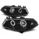 Lampy przód Renault Megane 02-05 clear Angel Eyes BLACK ringi LPRE12