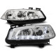 Lampy przód Renault Megane 02-05 - CHROM LED - diodowe LPRE15