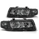 Lampy przód Seat Leon 1M 99-04 Angel Eyes BLACK ringi DEPO LPSE06