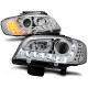 Lampy przód Seat Ibiza 99-02 - diodowe CHROM - kierunkowskaz LED LPSE21